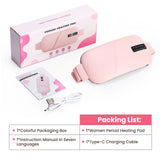 5-Mode Electric Heating & Vibration Waist Massage Belt – USA-Made Smart Menstrual Relief Pad for Period Cramps