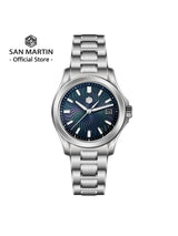 San Martin 39mm Guilloche MOP Dress Watch | Miyota 9015 | SN0150-G1