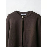 Vintage Tassel Knitted Cardigan – Elegant O-Neck Long Sleeve Sweater (USA Made)