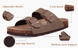 Women’s Suede Sandals with Cork Footbed