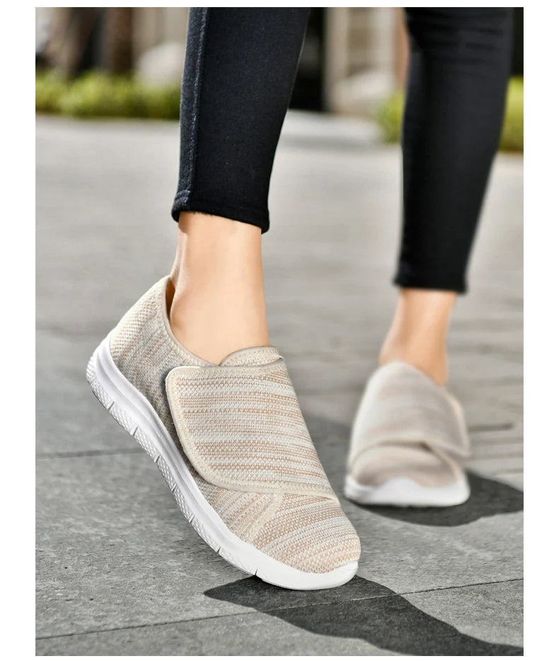 Wide-Fit Orthopedic Comfort Flats for Women