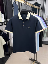 Men's Embroidered Jacquard Polo Shirt – Summer Style