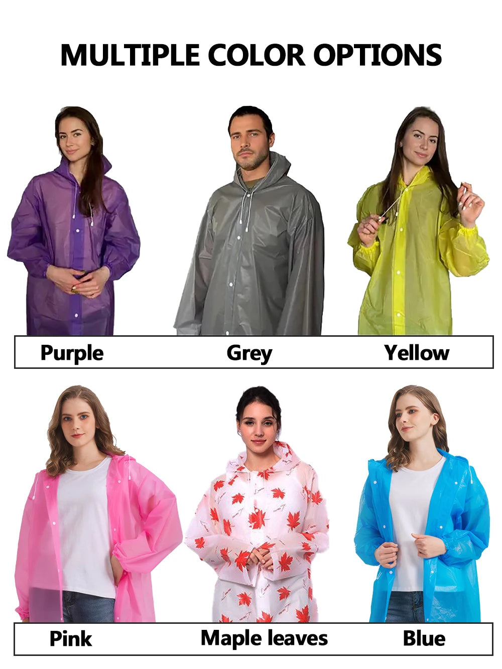 Adult Raincoat – Waterproof Outdoor Poncho