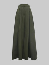 Women's High-Waisted Pleated Wide-Leg Pants