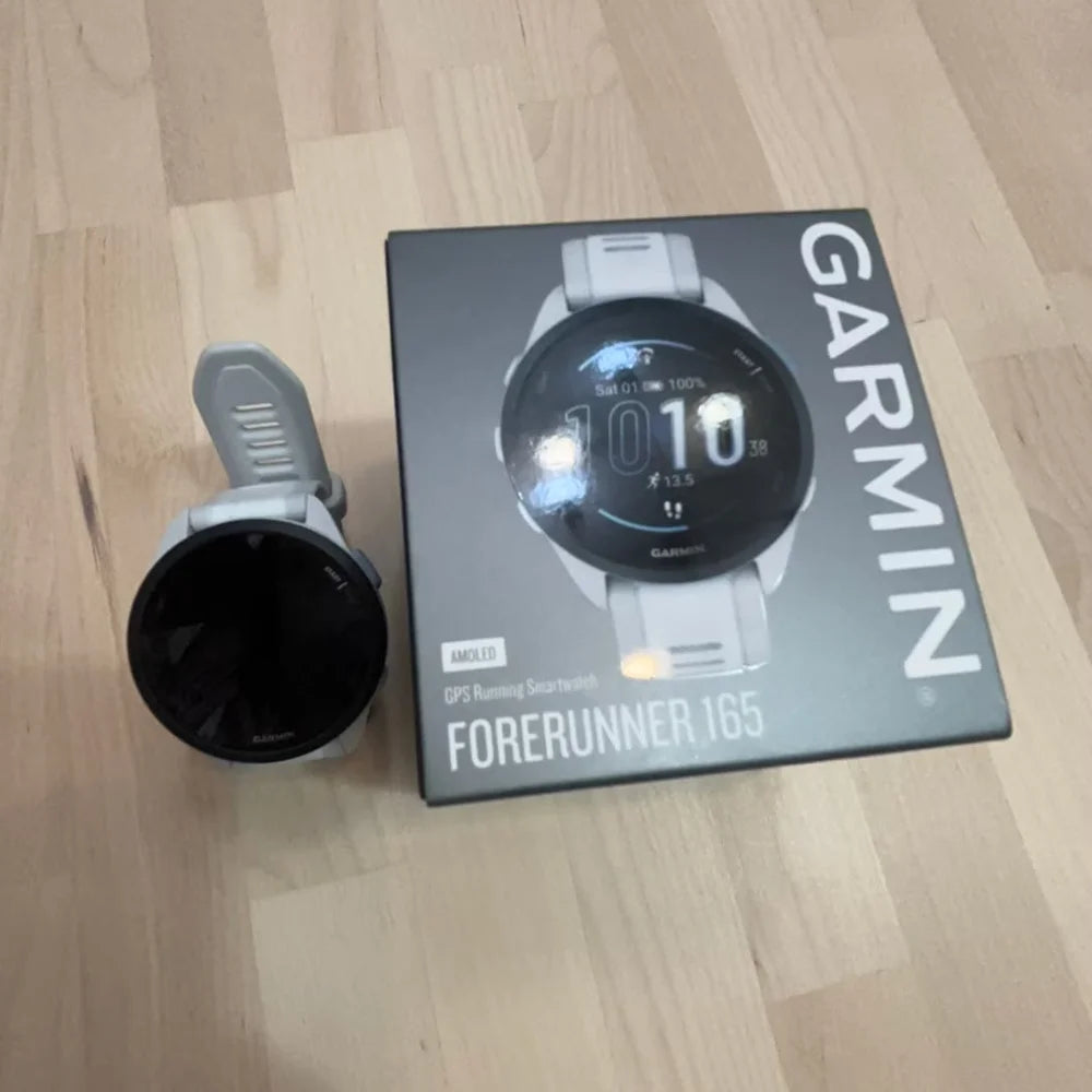Garmin Forerunner 165 Smartwatch Built-in GPS 43mm 1.2" AMOLED Display 11 days Battery Life Heart Rate Monitor Fitness Tracker