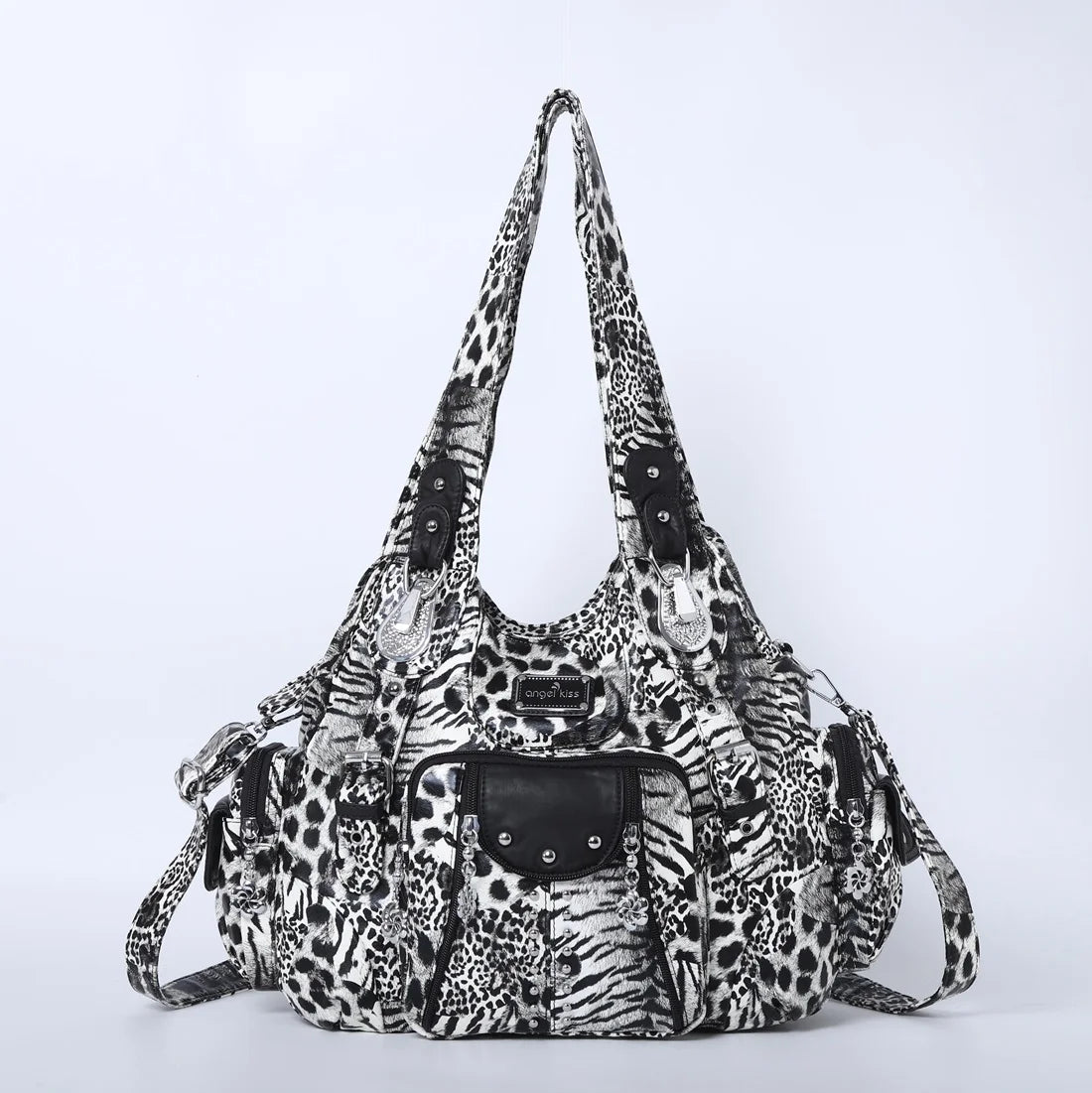 Vintage Bag Women Fashion Handbags PU Leather Shoulder Bags Female Satchel Big-capacity Shoulder Purse Bag Bolsa Feminina