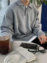 Men’s Geometric Knit Pullover Sweater