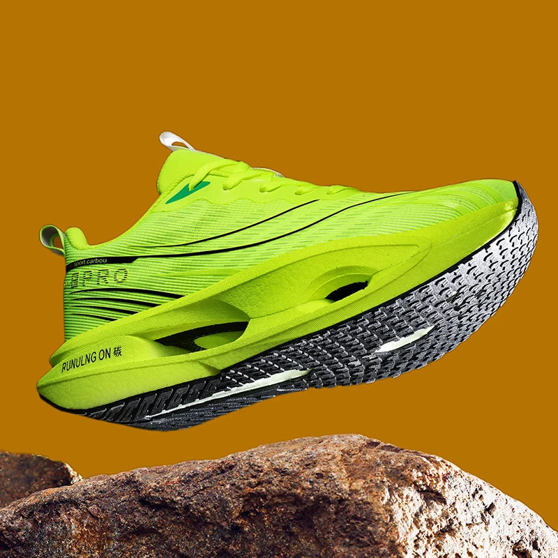 Men's Casual, Comfortable, and Stylish Road Running Shoes, with Stable Internal Support, Suitable for Sports and Outdoor Activities, Lace-Up Design, Low-Top Style, Fabric Upper and Comfortable Insole, Non-Slip and Wear-Resist