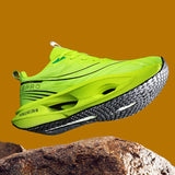Men's Casual, Comfortable, and Stylish Road Running Shoes, with Stable Internal Support, Suitable for Sports and Outdoor Activities, Lace-Up Design, Low-Top Style, Fabric Upper and Comfortable Insole, Non-Slip and Wear-Resist