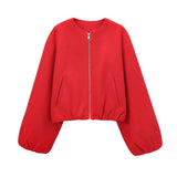 Women’s Cropped Bomber Jacket