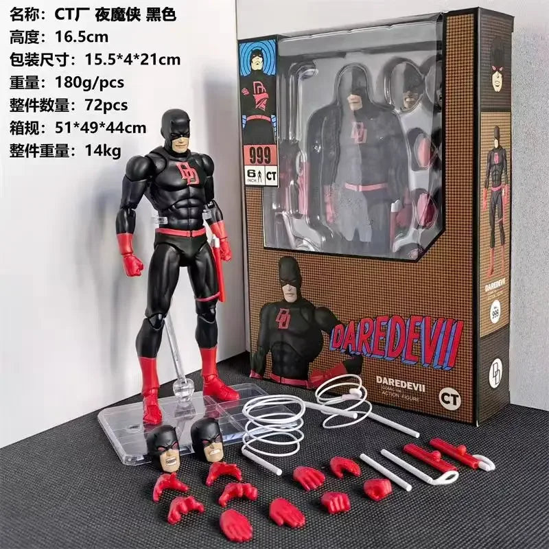 New CT Toys Daredevil Mafex 223 – Black Version SHF Anime Action Figure Movable Model Gift