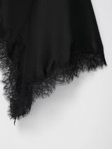 Elegant Lace Spliced Sling Dress: Sleeveless Backless Chic