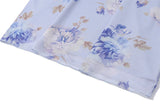 Women's Floral Print Backless Maxi Dress
