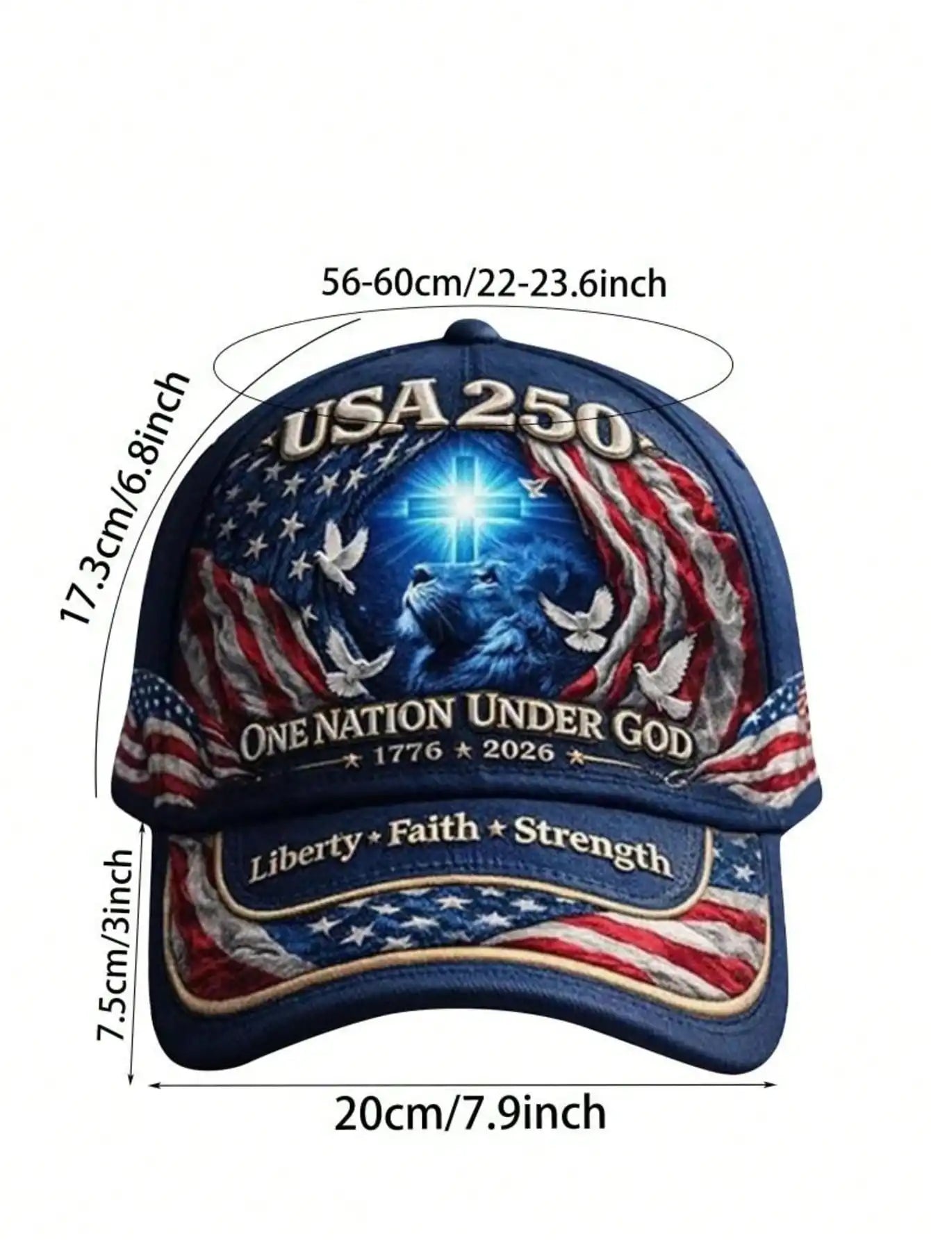 USA 250th Anniversary Lion of Judah Baseball Cap