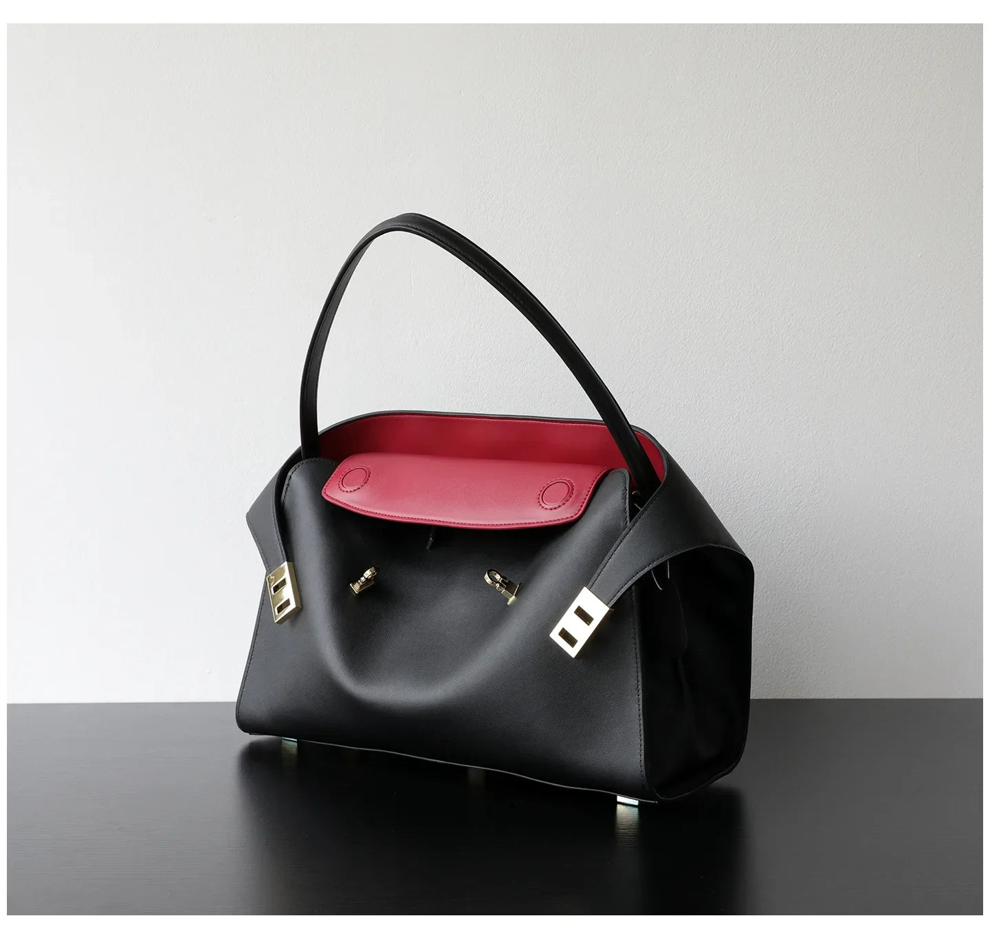 Niche Light Luxury High-end Leather Large-capacity First-layer Cowhide Women's Handbag Tote Bag Commuter Leisure Versatile