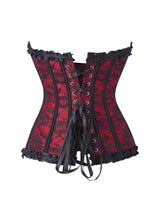 USA-Made Strapless Butterfly Lace-Up Court Corset