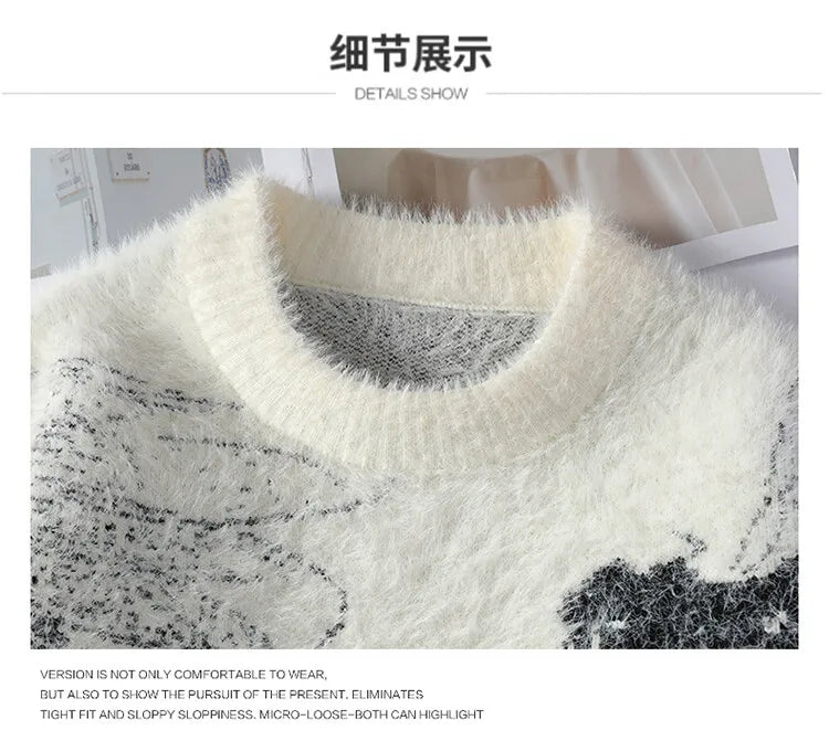 Men's Thick Crew Neck Winter Sweater