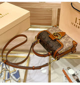 Contrast Color Luxury Box Bag