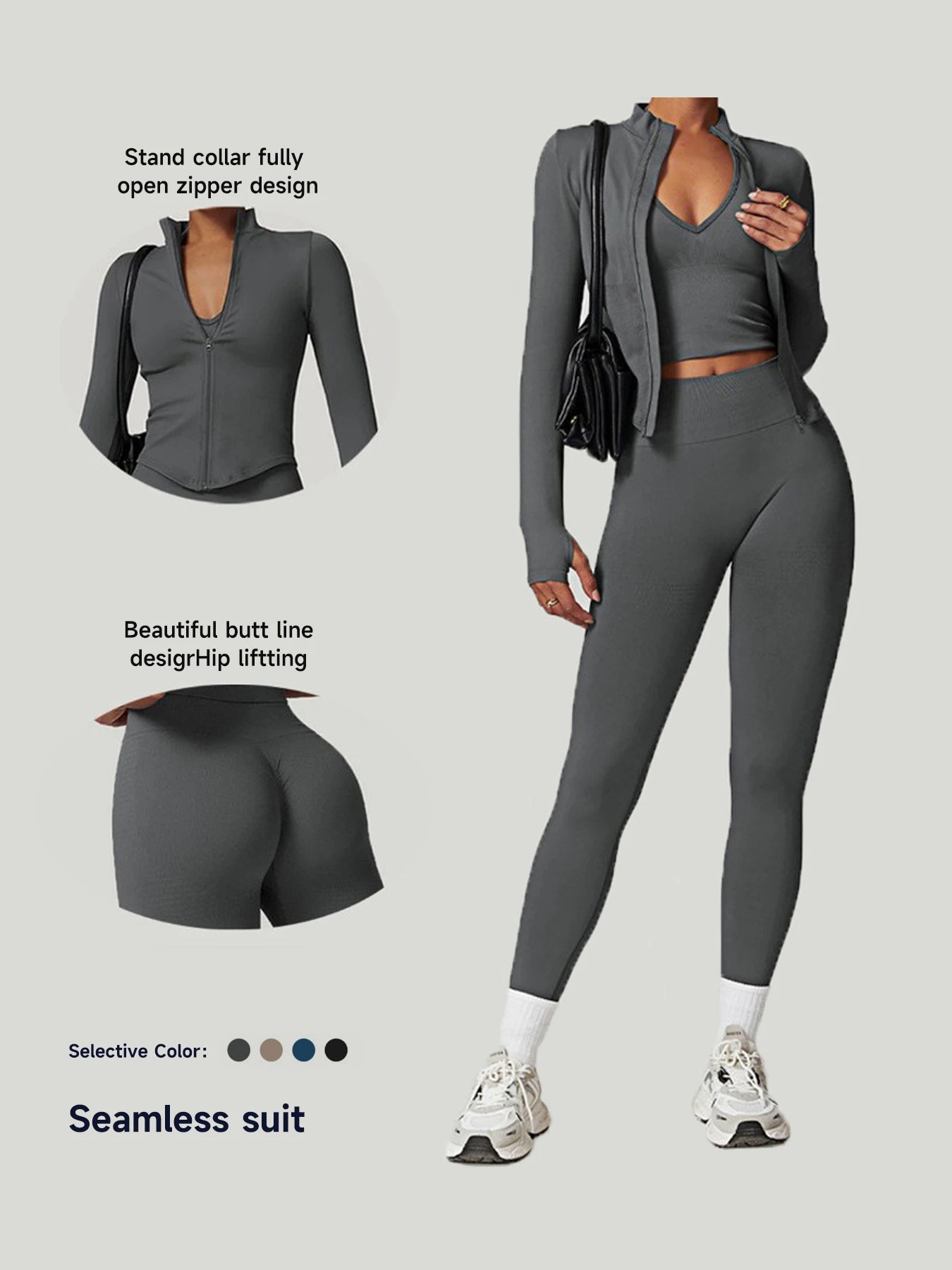 Performance Quarter-Zip Crop Top