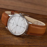 Baltany S4092 38.5mm Dress Watchse Man Leather Straps Crosshair Dial Small Seconds Hand-Winding Mechanical luxury Wristwatches