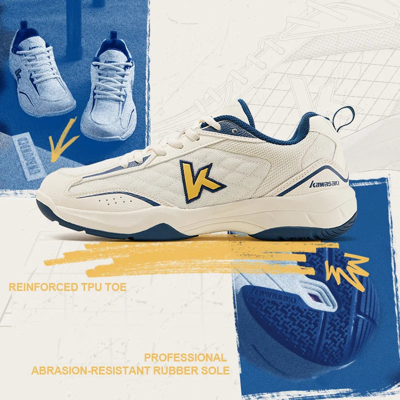 Kawasaki Retro High elasticity professional badminton shoes K1B50-C32012 table tennis shoes For Men Women 36-45 EUR