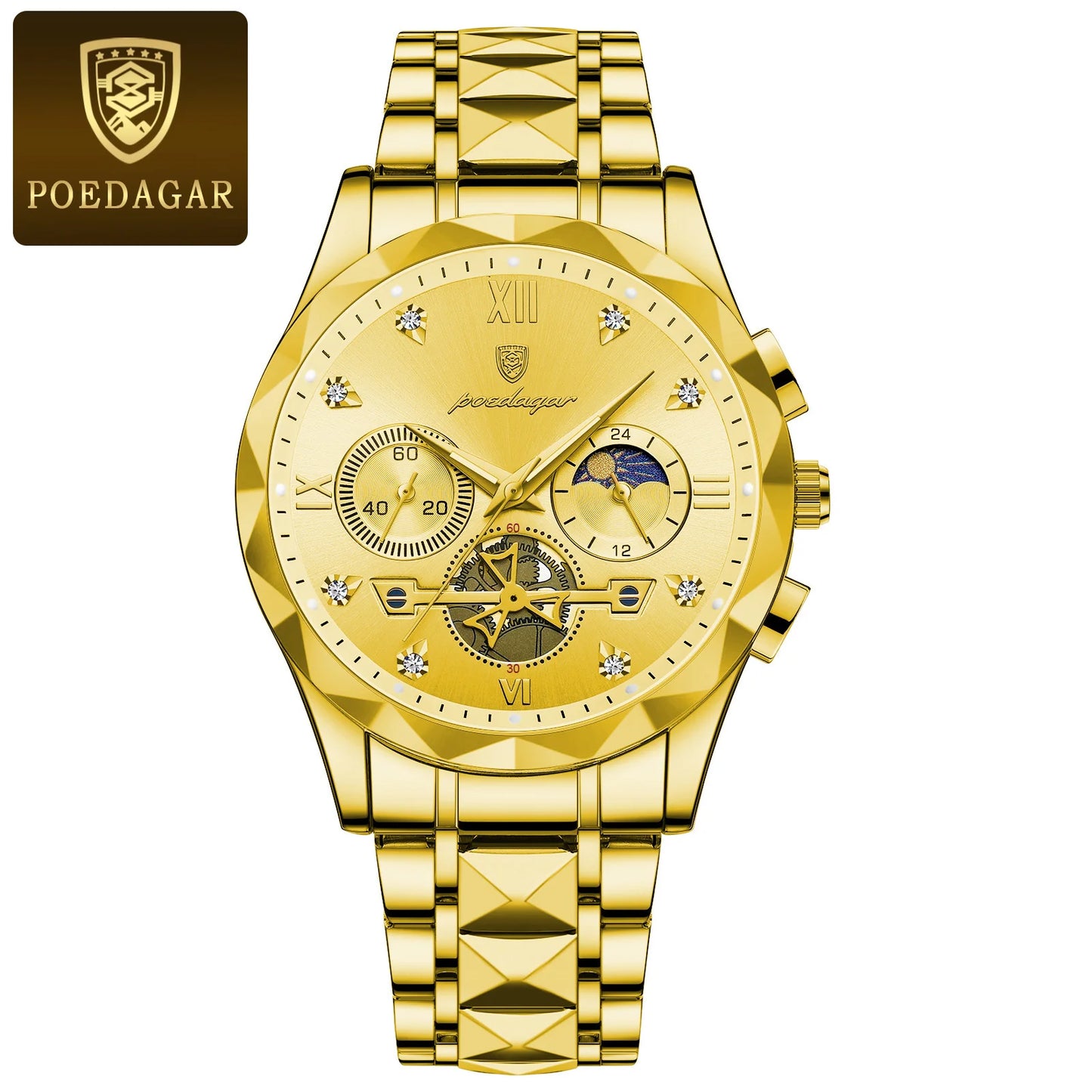 POEDAGAR 996 Men's Luxury Chronograph Watch