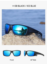 KDEAM New Polarized Fishing Sunglasses TR90 Frame Comfortable Anti slip Design Outdoor Fashion Sports Glasses Men Women Goggles