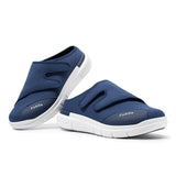 FitVille Men'S Half Slippers Diabetic Shoes Extra Wide 4E Adjustable Lightweight Casual Shoe For Swollen Feet Plantar Fasciitis