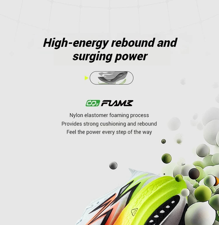 361 Degrees Flame 4.0 Men Running Shoes New Carbon Plate Racing Marathon Stable Rebound Traction Jogging Male Sneakers 672512205