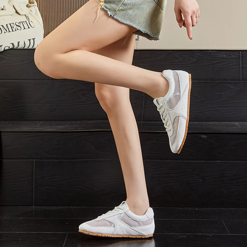 AIYUQI Women's Mesh Flat Sneakers – Elegant Summer Style