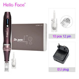 Dr pen Ultima A10 With 12 pcs Cartridge Wireless Derma Pen Skin Care Kit Microneedle Beauty Machine Needle Length 0.25 mm