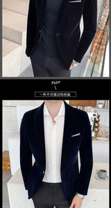 Men’s Slim-Fit Corduroy Blazer