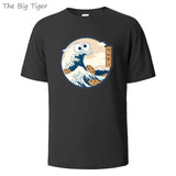 Unisex Color Painting Cotton Crew Neck T-Shirt