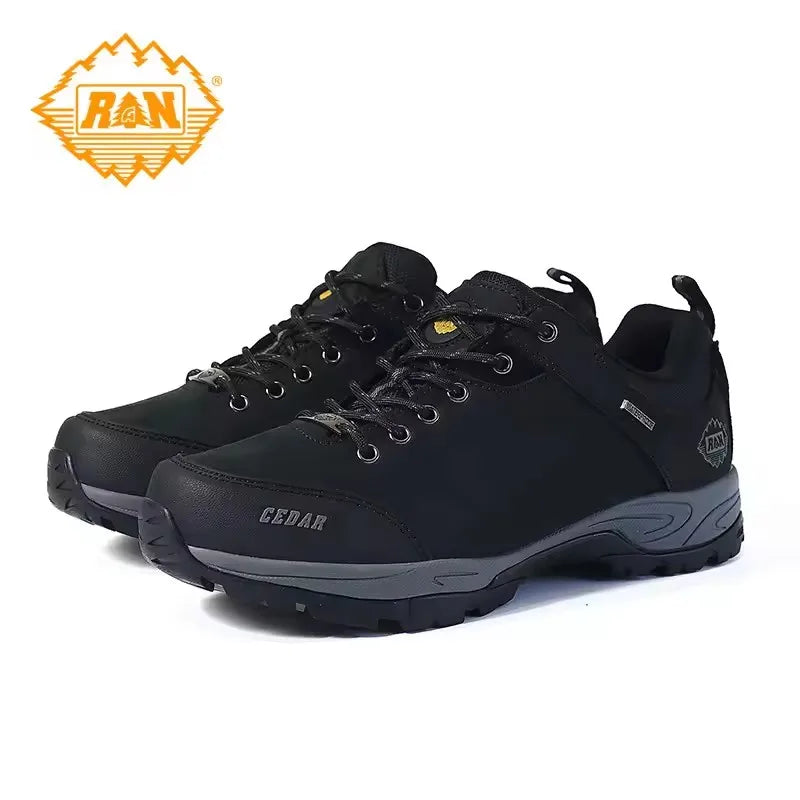 MERRTO Cowhide Outdoor Men Hiking Shoes Trekking Hunting women Tourism Mountain Breathable Climbing Sneakers Tactical boots