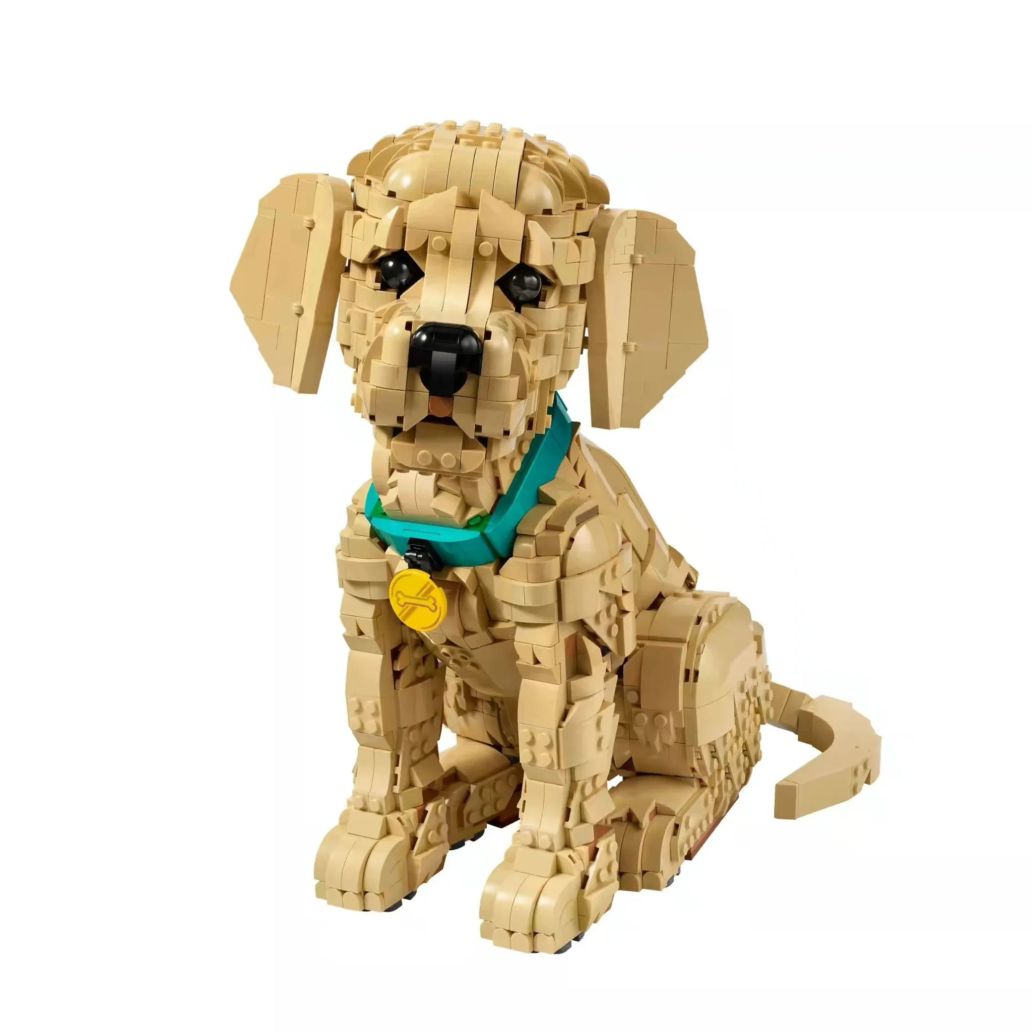2102pcs Golden Retriever Puppy Bricks Model Building Blocks Ideas ANIMAL Dog Assemble Toys for Home Decor Adults Gifts