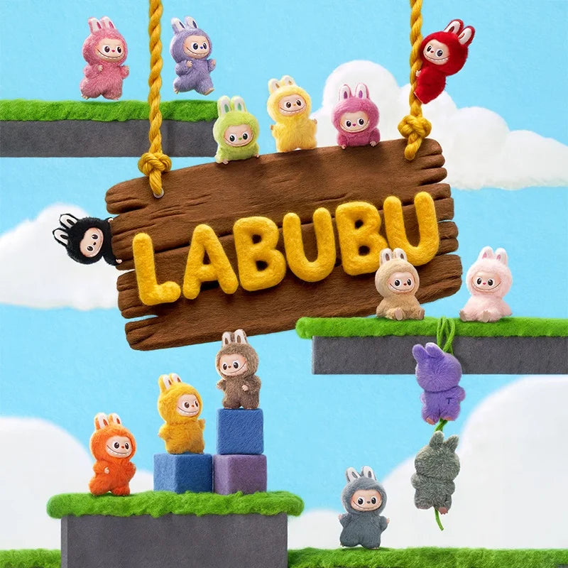 POP MART LABUBU THE MONSTERS PIN FOR LOVE Series Vinyl Plush Pendant Blind Box Toys Kawaii Anime Action Figure Surprise Mystery