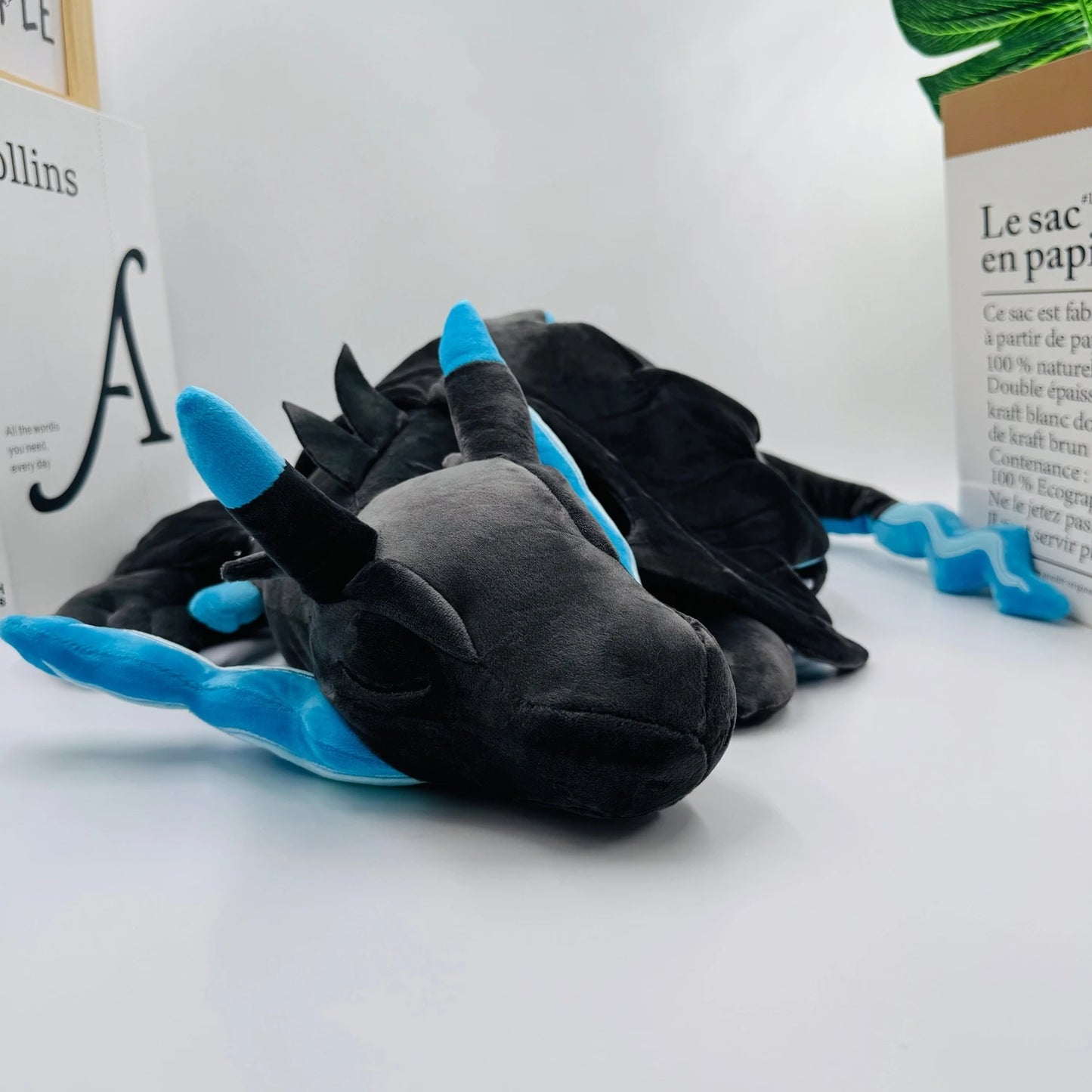 New Large 48cm Blue Sleeping Charizard Plush Doll Toys Super Soft Pokemon Stuffed Animal, Anime Plush Pillow Floor/Sofa Cushion