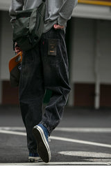Men's Loose Fit Denim Cargo Jeans