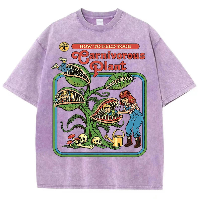 Men’s Plant Graphic Washed Cotton T-Shirt