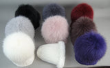 Women's Luxury Rex Rabbit & Fox Fur Beanie Hat