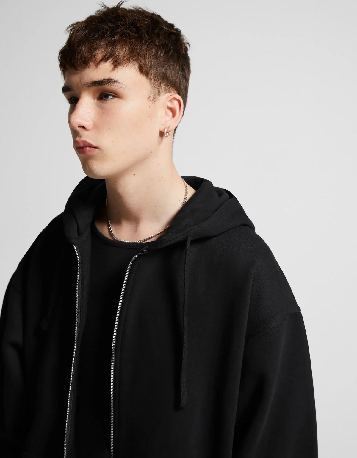 Unisex Oversized Zip-Up Hoodie