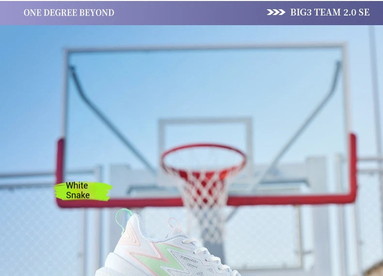 361 Degrees BIG3 Team 2.0 SE Men Basketball Shoe New Breathable Wear-resistant Stable Rebound Non-slip Male Sneakers 672511119
