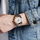 2026 New PAGANI DESIGN Rose Gold Chronograph Men's Watches Luxury Quartz Watch For Men Automatic Date Stainless steel Wristwatch