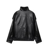 MUJER Faux Leather Jackets for Women Oversize Women's Bomber Jacket Fashion Winter Womens Coats Outerwears Demi-season Jackets