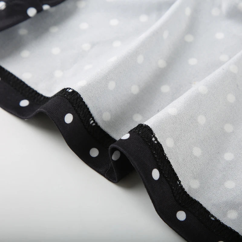 Polka Dot Halter Backless Mini Dress