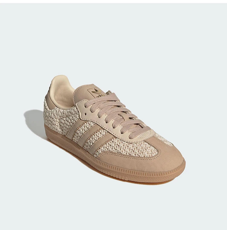 Adidas genuine clover women's knitted casual classic sports shoes JR9446