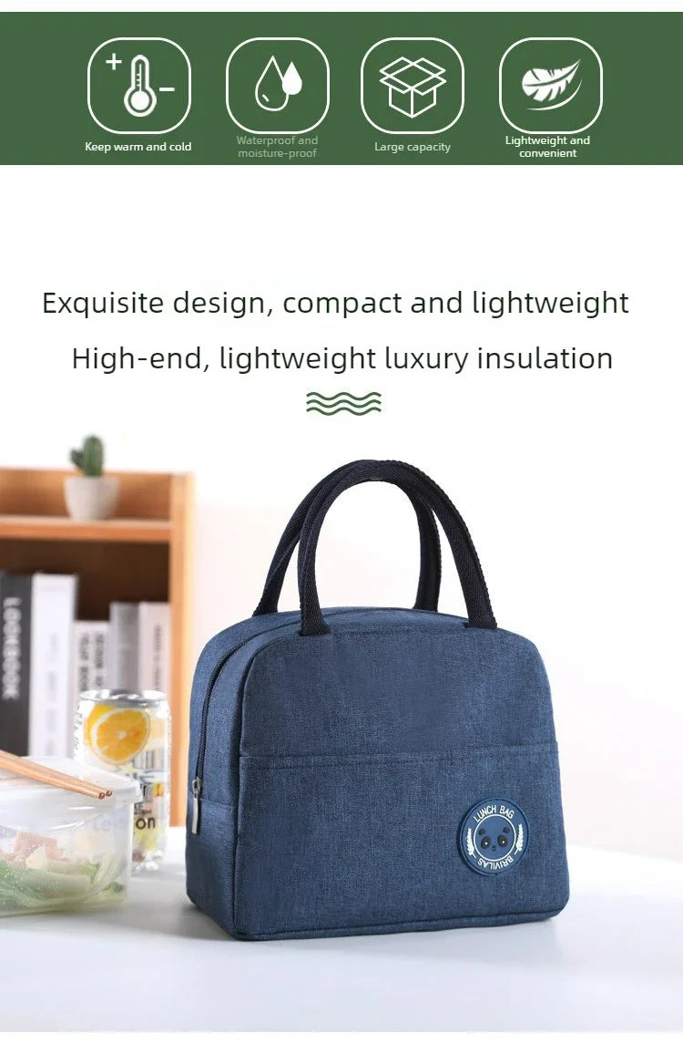 Insulated Lunch Bag Insulation Bento Pack for Men Women BPA Free Leakproof Food Container Carrier with Handle