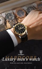POEDAGAR 615 Men's Luxury Quartz Watch