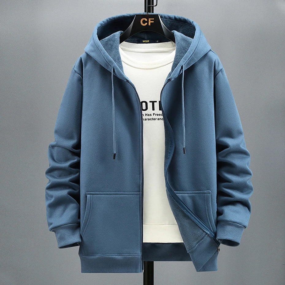 Men’s Plus Size Fleece Hoodie, Up to 12XL