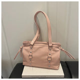 Women's Retro PU Leather Shoulder Tote Bag